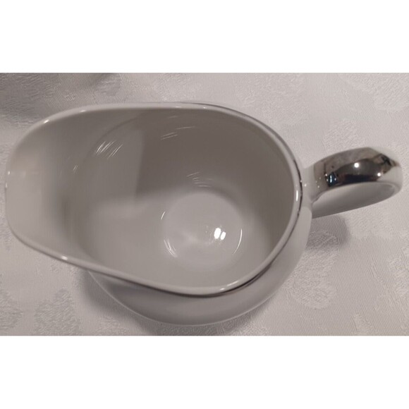 VINTAGE HARMONY HOUSE MODERNE FINE CHINA 5 PC. CUPS, SAUCERS, CREAMER 3545 - Picture 9 of 12